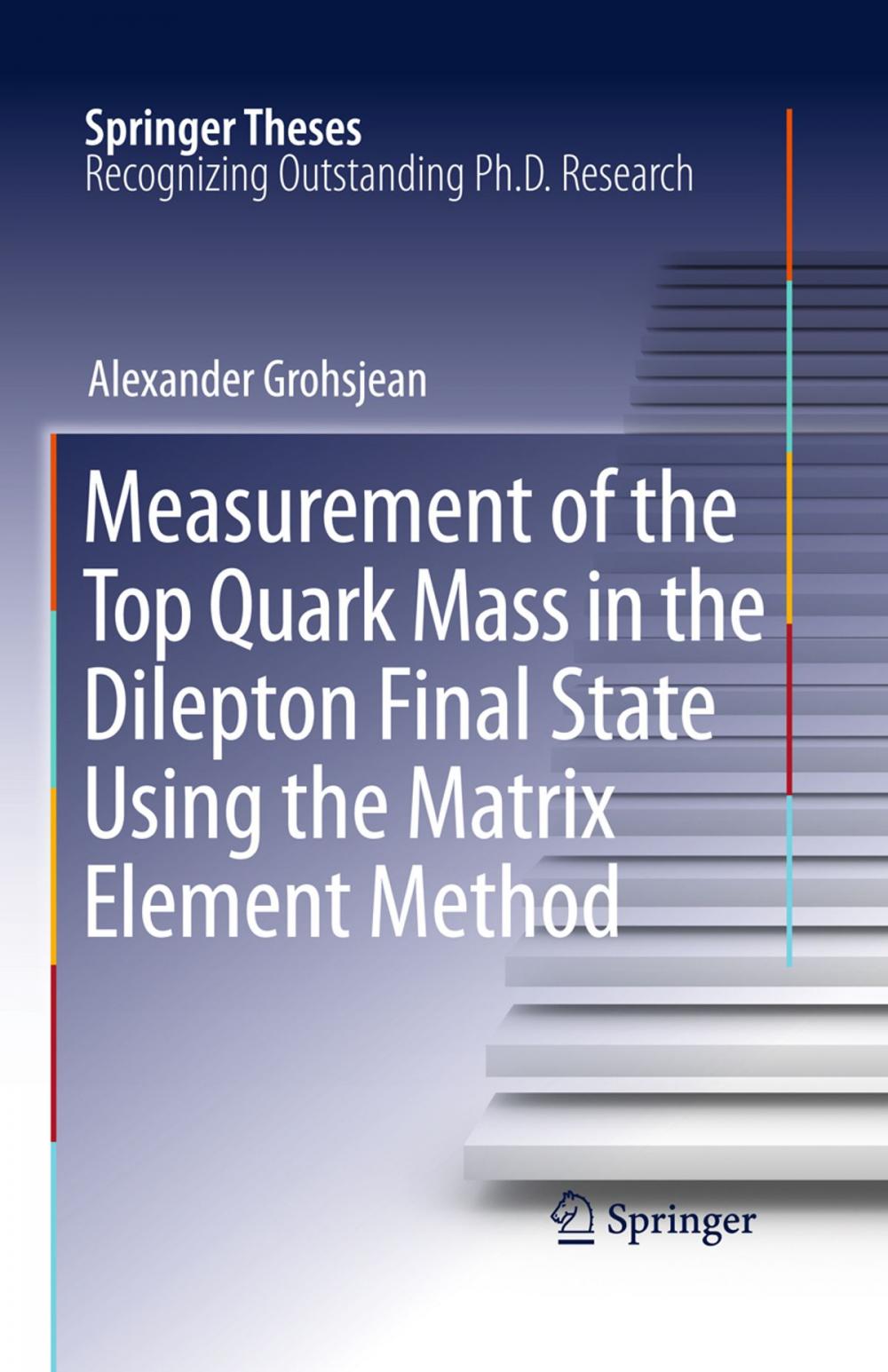 Big bigCover of Measurement of the Top Quark Mass in the Dilepton Final State Using the Matrix Element Method