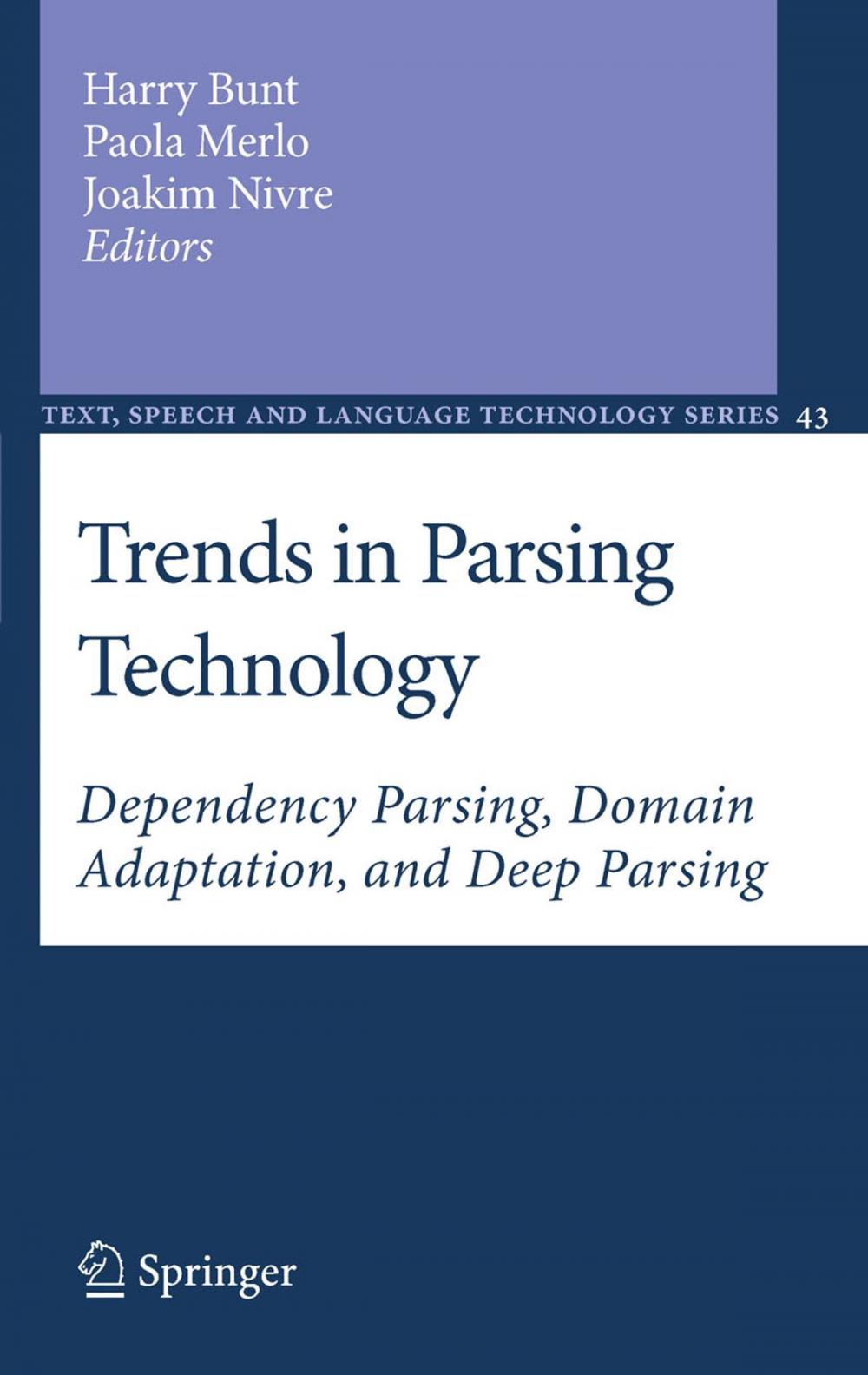 Big bigCover of Trends in Parsing Technology