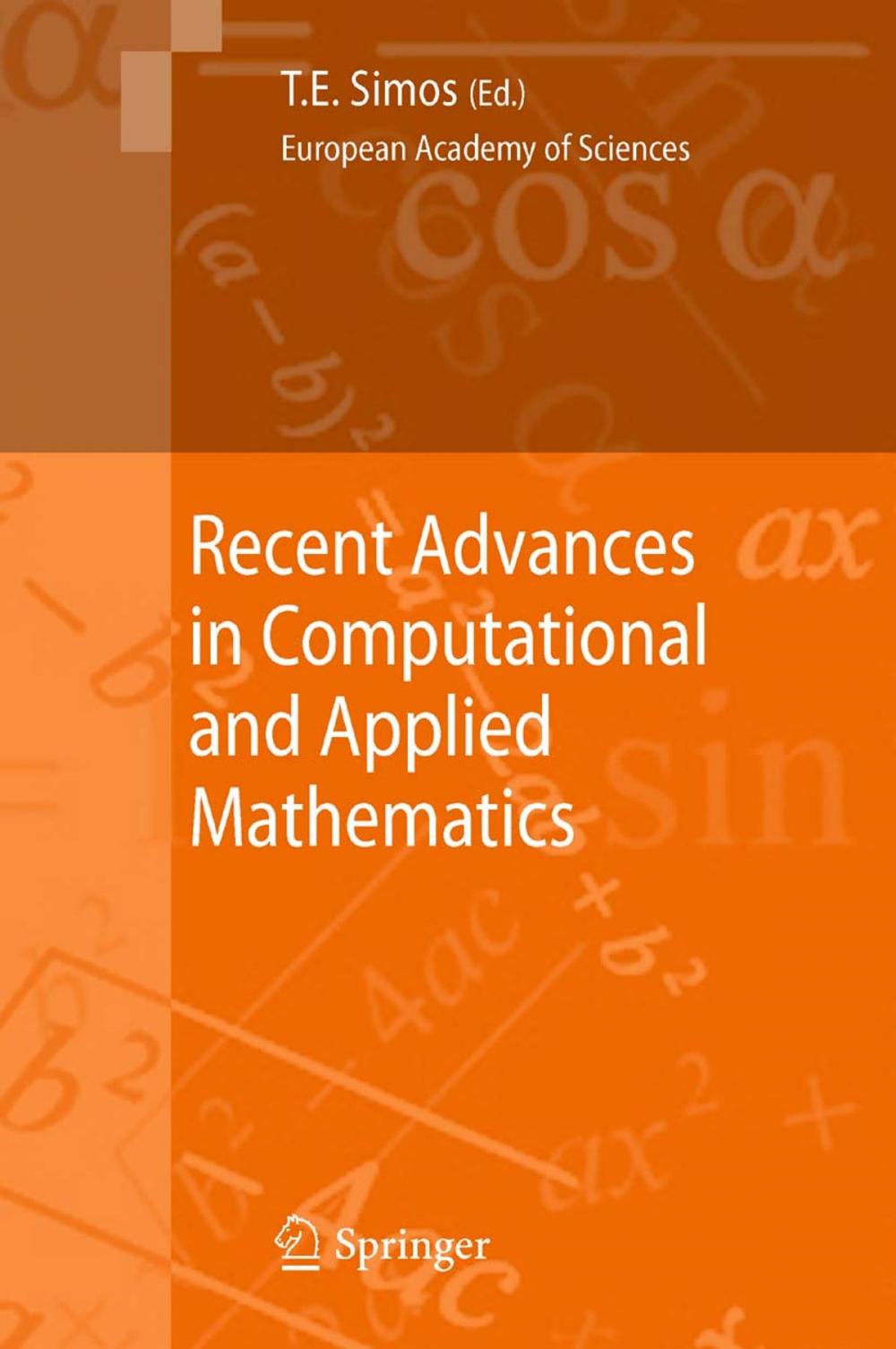 Big bigCover of Recent Advances in Computational and Applied Mathematics