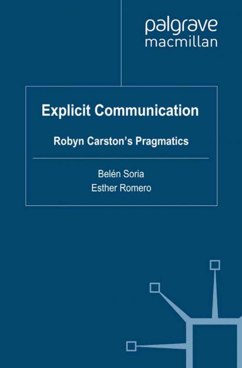 Cover of the book Explicit Communication by , Palgrave Macmillan UK