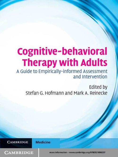 Cover of the book Cognitive-behavioral Therapy with Adults by , Cambridge University Press