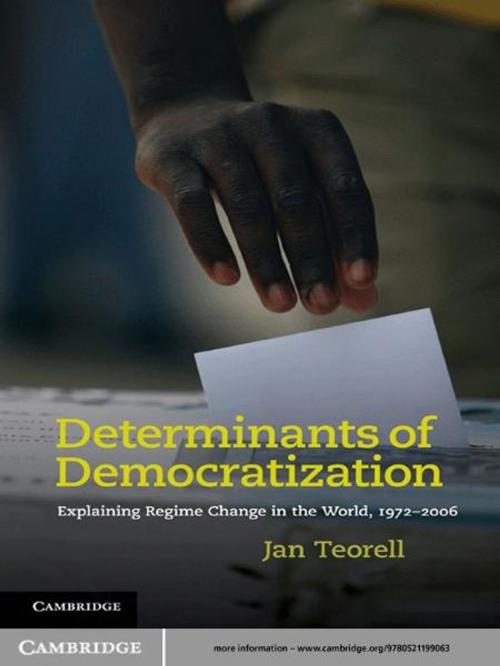 Cover of the book Determinants of Democratization by Jan Teorell, Cambridge University Press