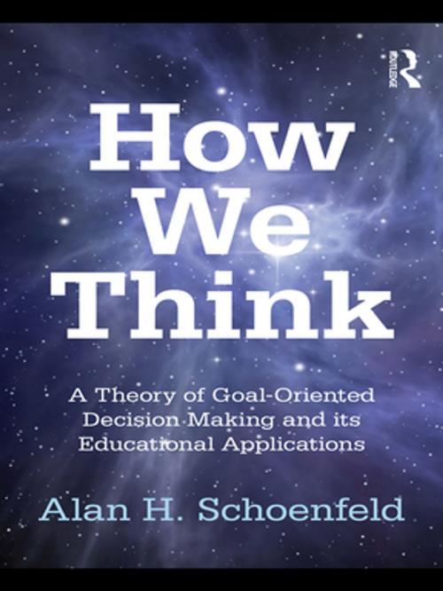 Cover of the book How We Think by Alan H. Schoenfeld, Taylor and Francis