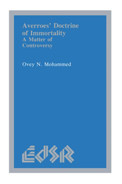 Cover of the book Averroës’ Doctrine of Immortality by Ovey N. Mohammed, Wilfrid Laurier University Press