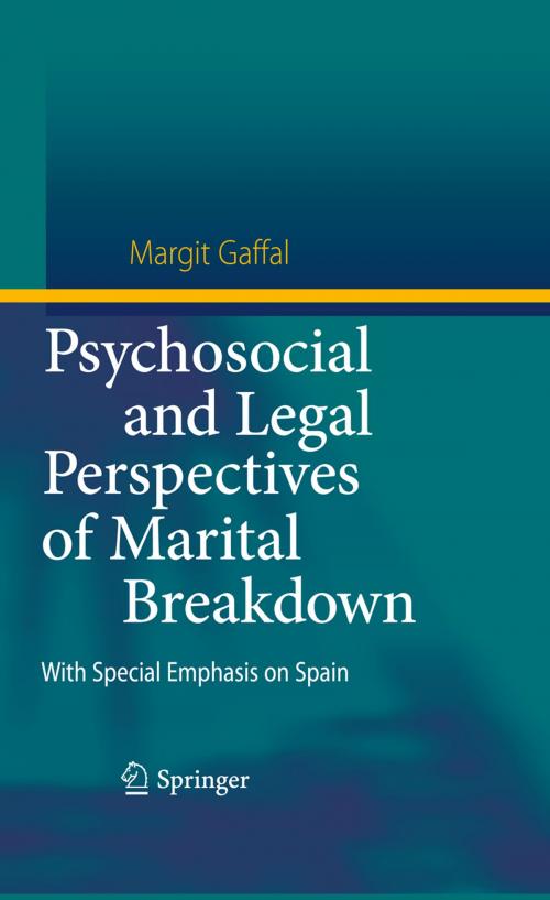 Cover of the book Psychosocial and Legal Perspectives of Marital Breakdown by Margit Gaffal, Springer Berlin Heidelberg