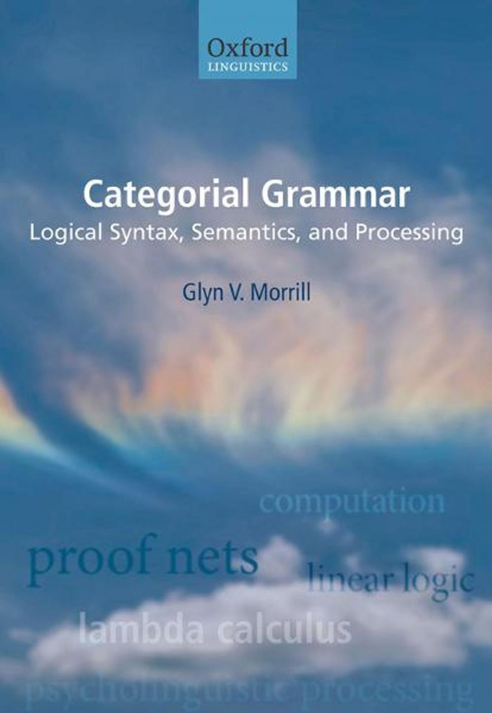 Big bigCover of Categorial Grammar