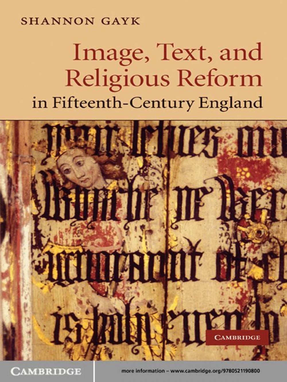 Big bigCover of Image, Text, and Religious Reform in Fifteenth-Century England