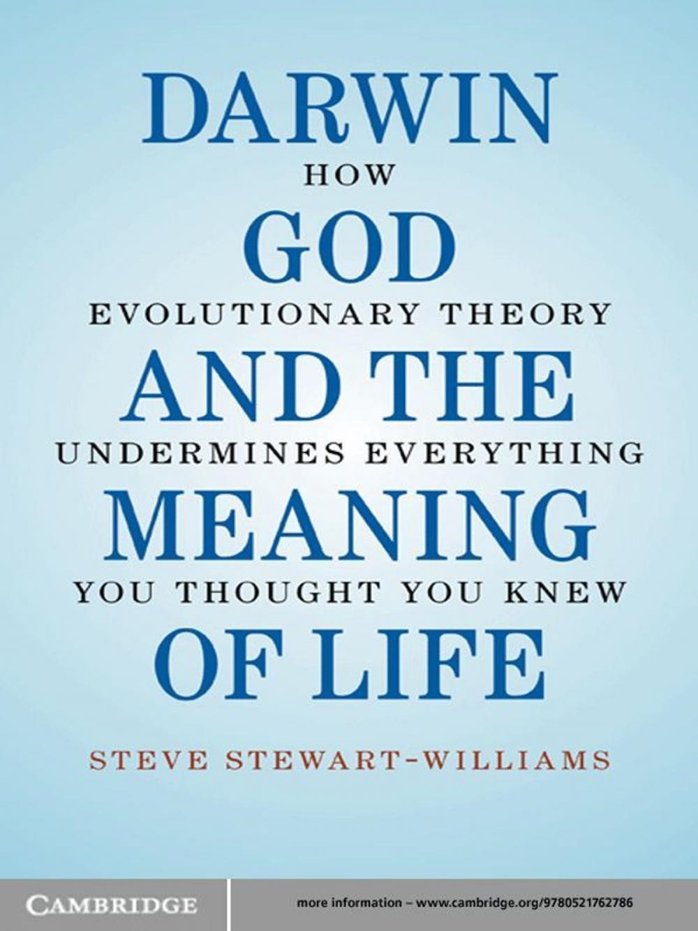 Big bigCover of Darwin, God and the Meaning of Life