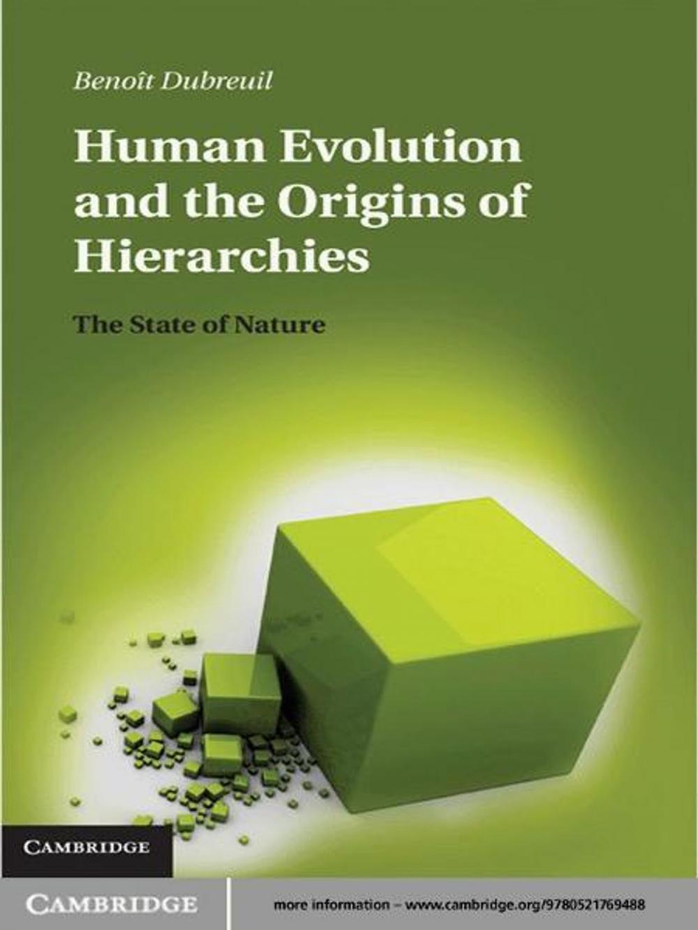 Big bigCover of Human Evolution and the Origins of Hierarchies