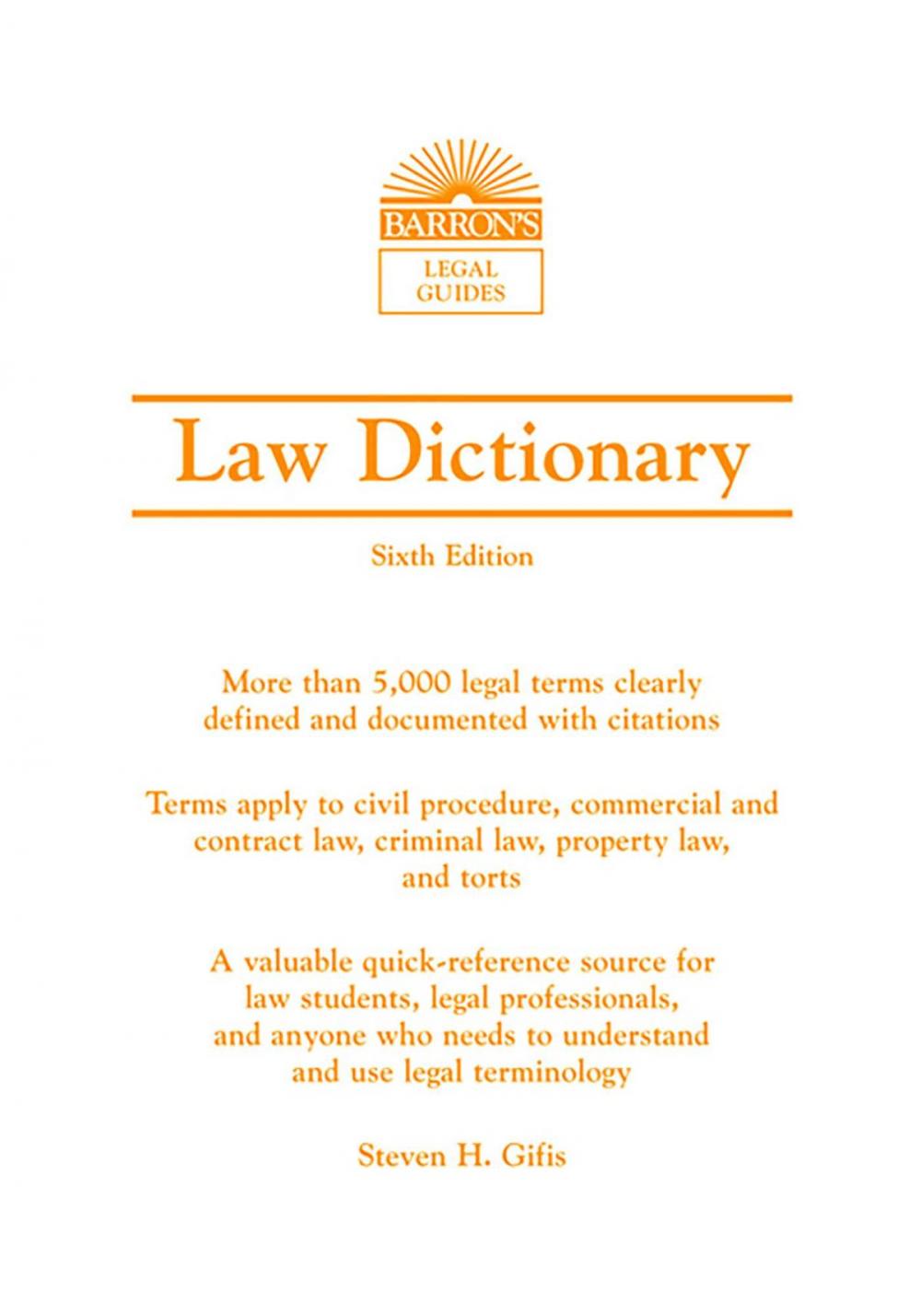 Big bigCover of Law Dictionary