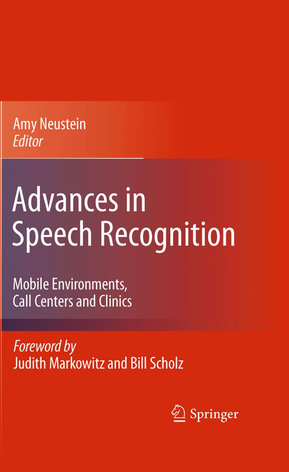 Big bigCover of Advances in Speech Recognition