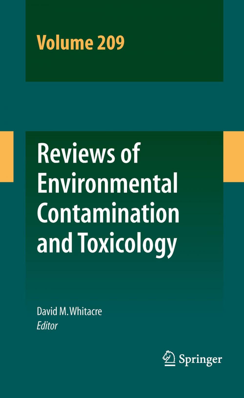 Big bigCover of Reviews of Environmental Contamination and Toxicology Volume 209