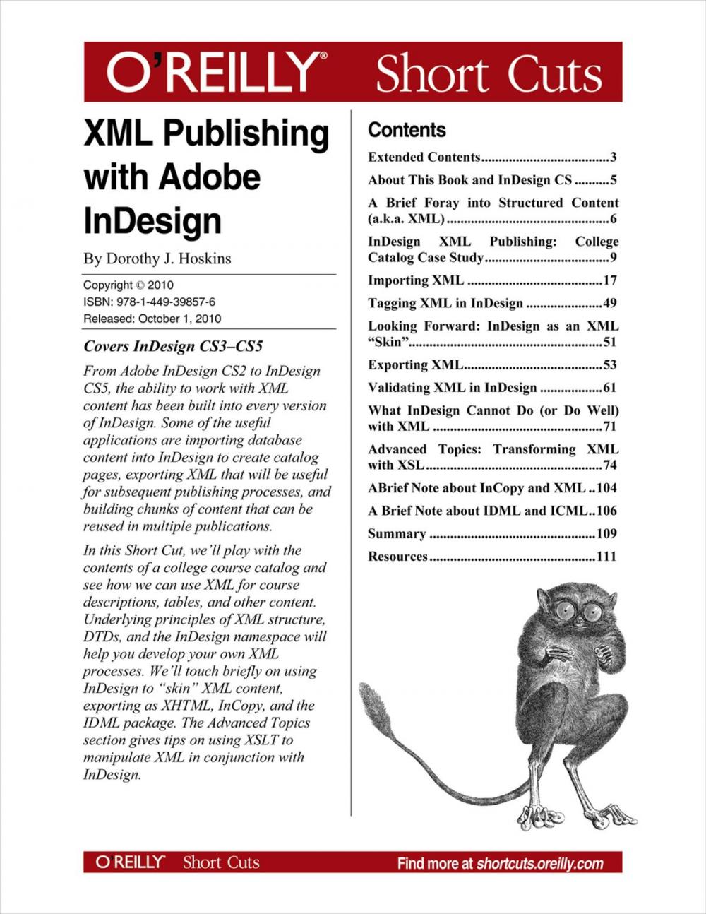 Big bigCover of XML Publishing with Adobe InDesign