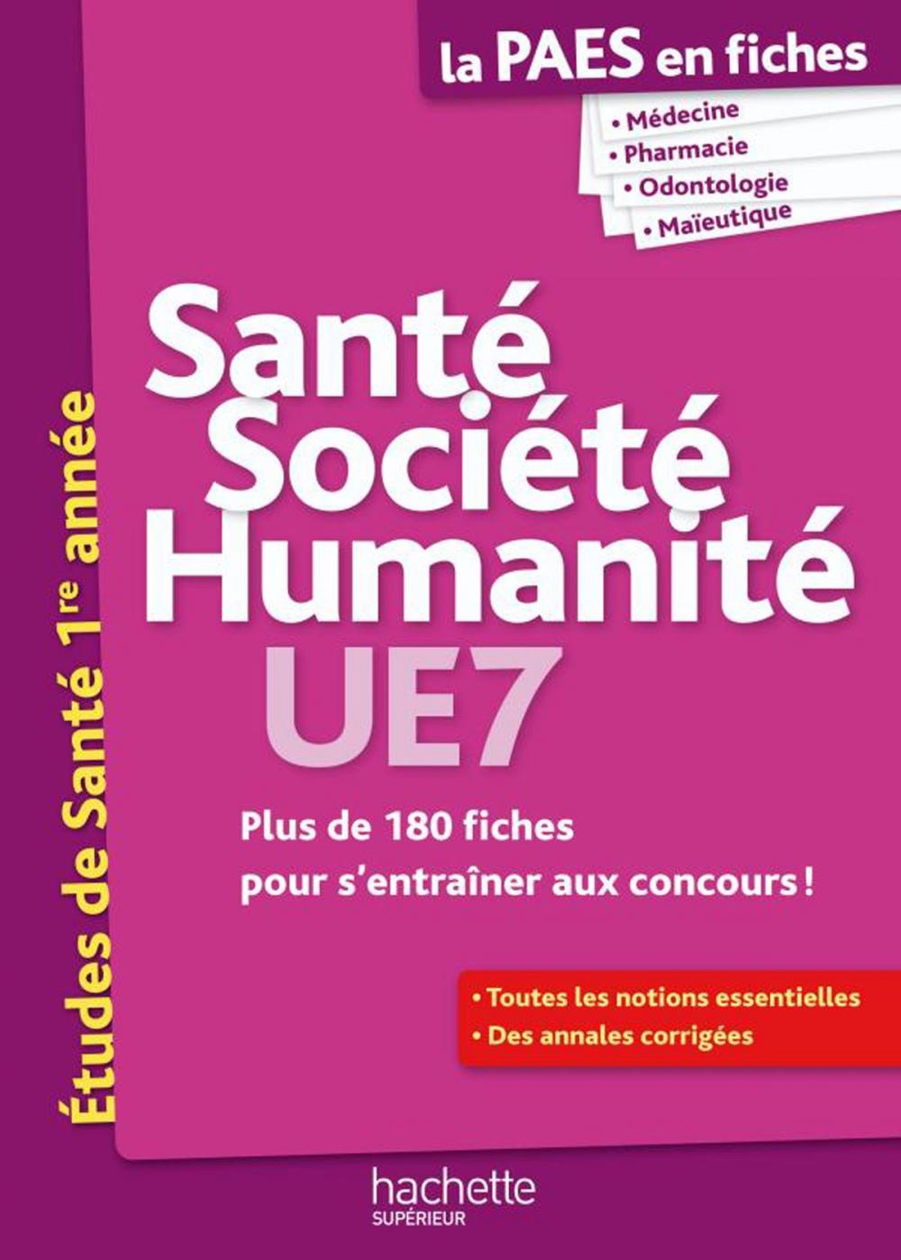 Big bigCover of PAES en Fiches, Santé Société Humanité