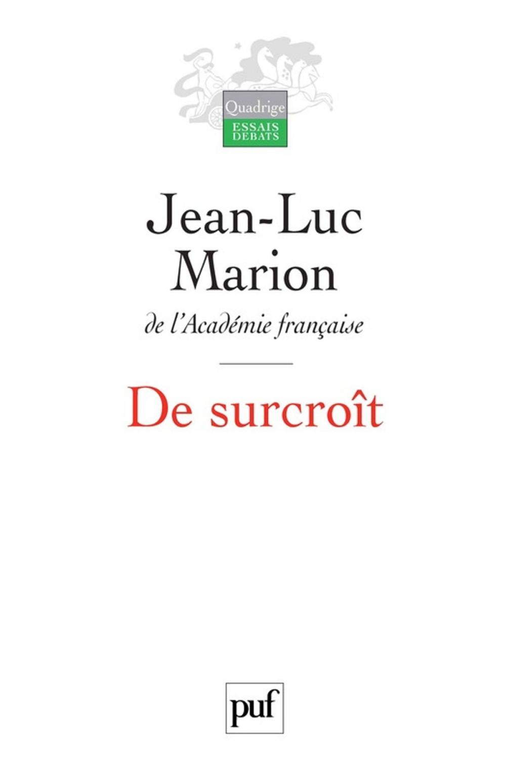 Big bigCover of De surcroît