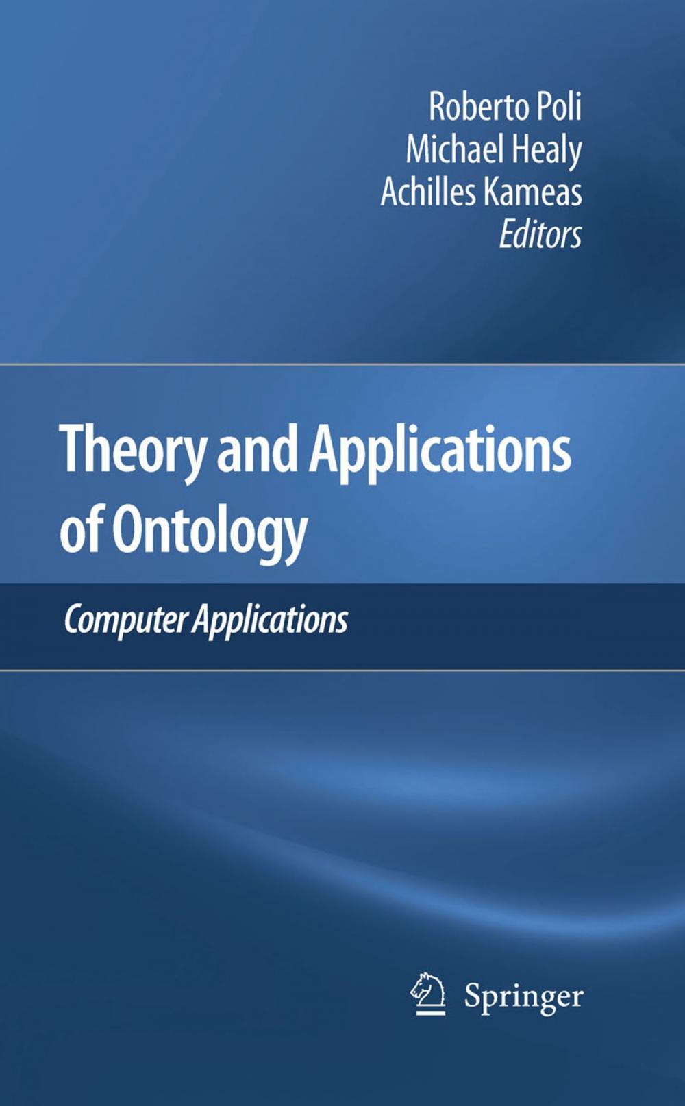 Big bigCover of Theory and Applications of Ontology: Computer Applications