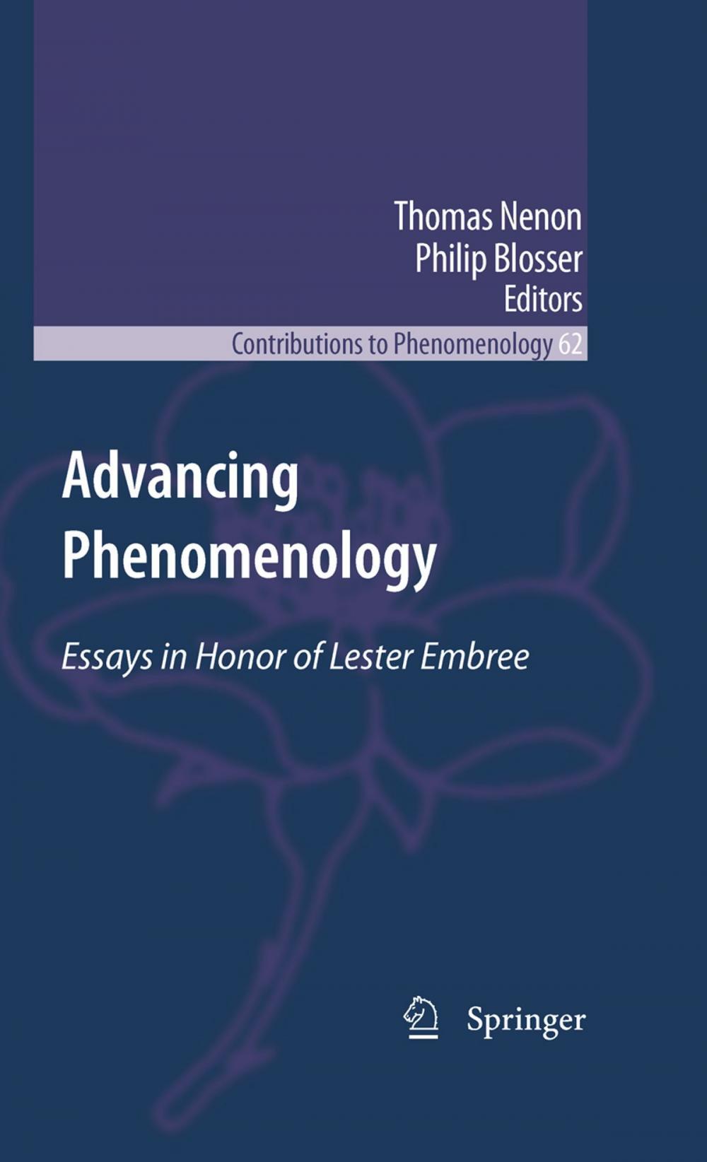 Big bigCover of Advancing Phenomenology