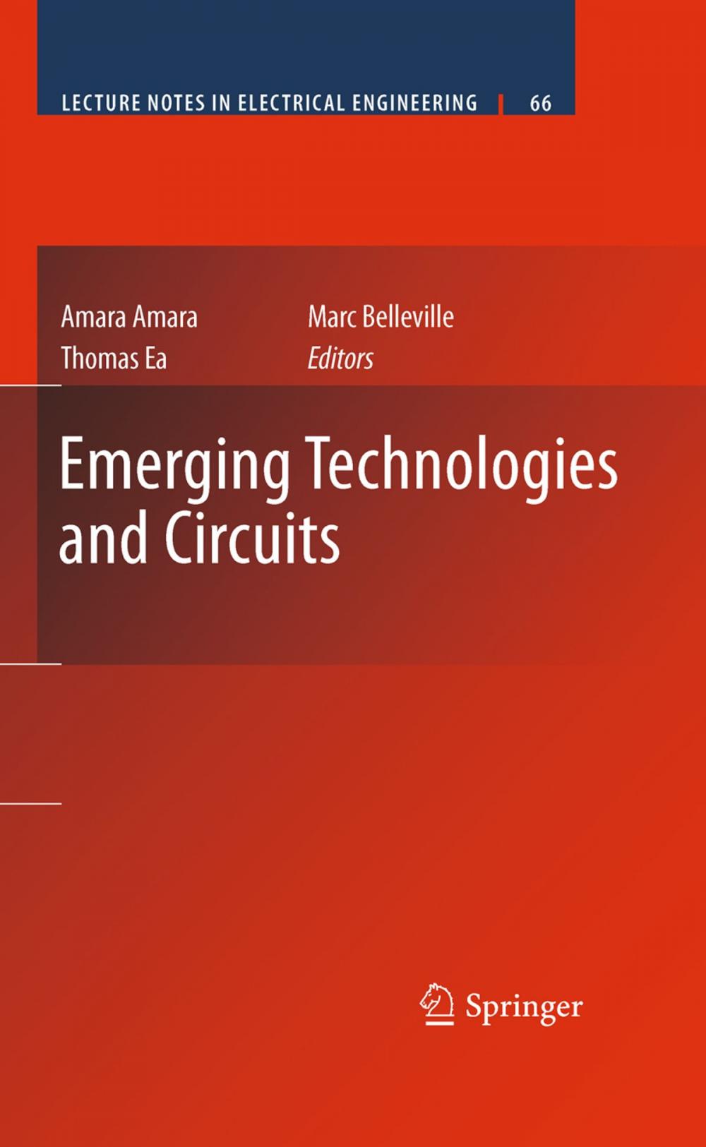 Big bigCover of Emerging Technologies and Circuits