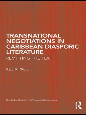 Cover of the book Transnational Negotiations in Caribbean Diasporic Literature by Carlos Yushimito