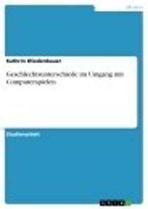 Cover of the book Geschlechtsunterschiede im Umgang mit Computerspielen by Ines Jachomowski