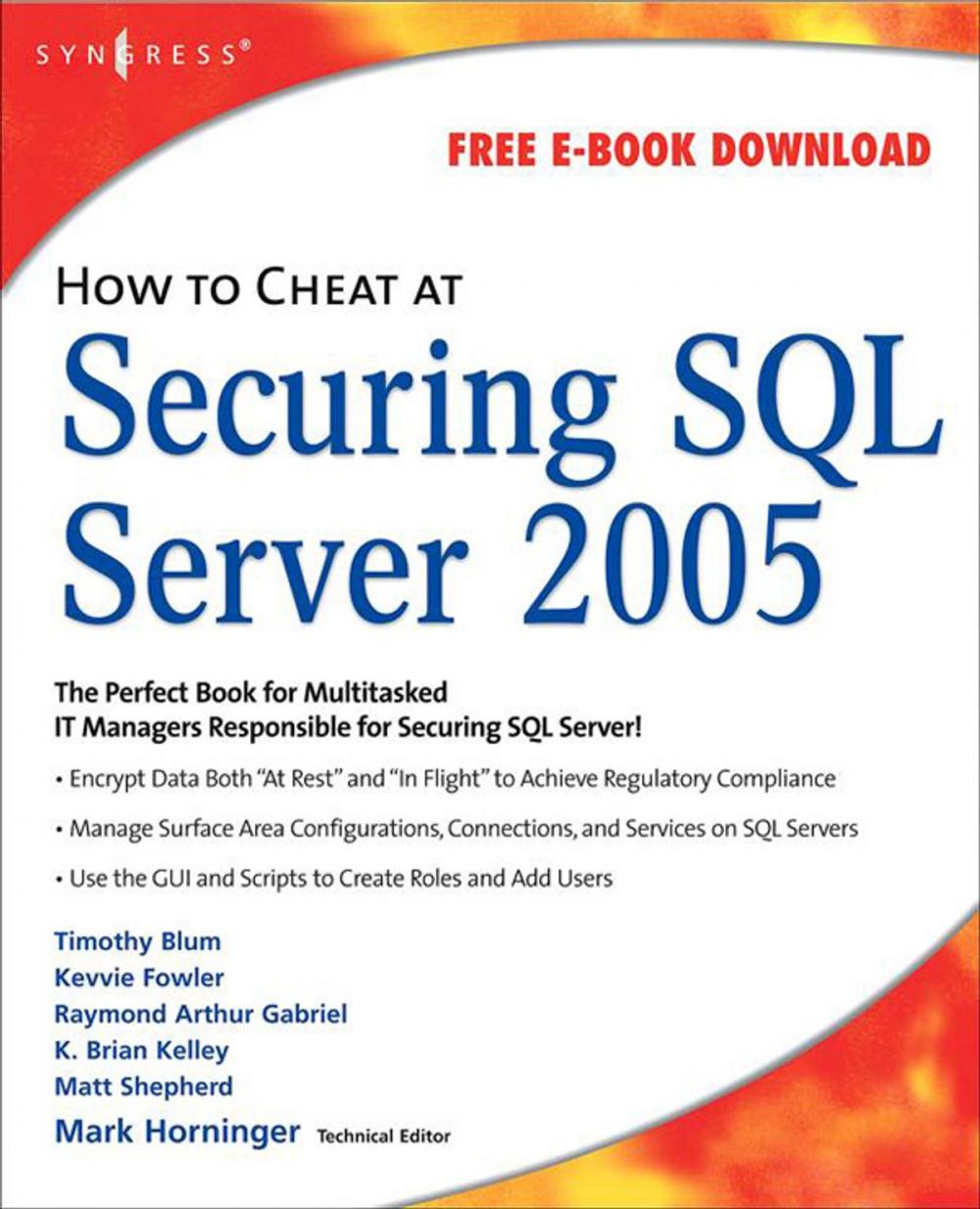 Big bigCover of How to Cheat at Securing SQL Server 2005