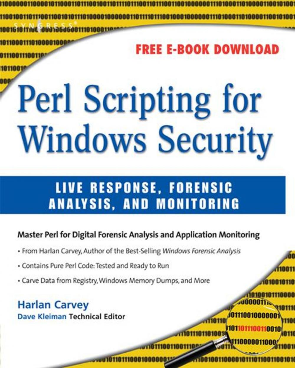 Big bigCover of Perl Scripting for Windows Security