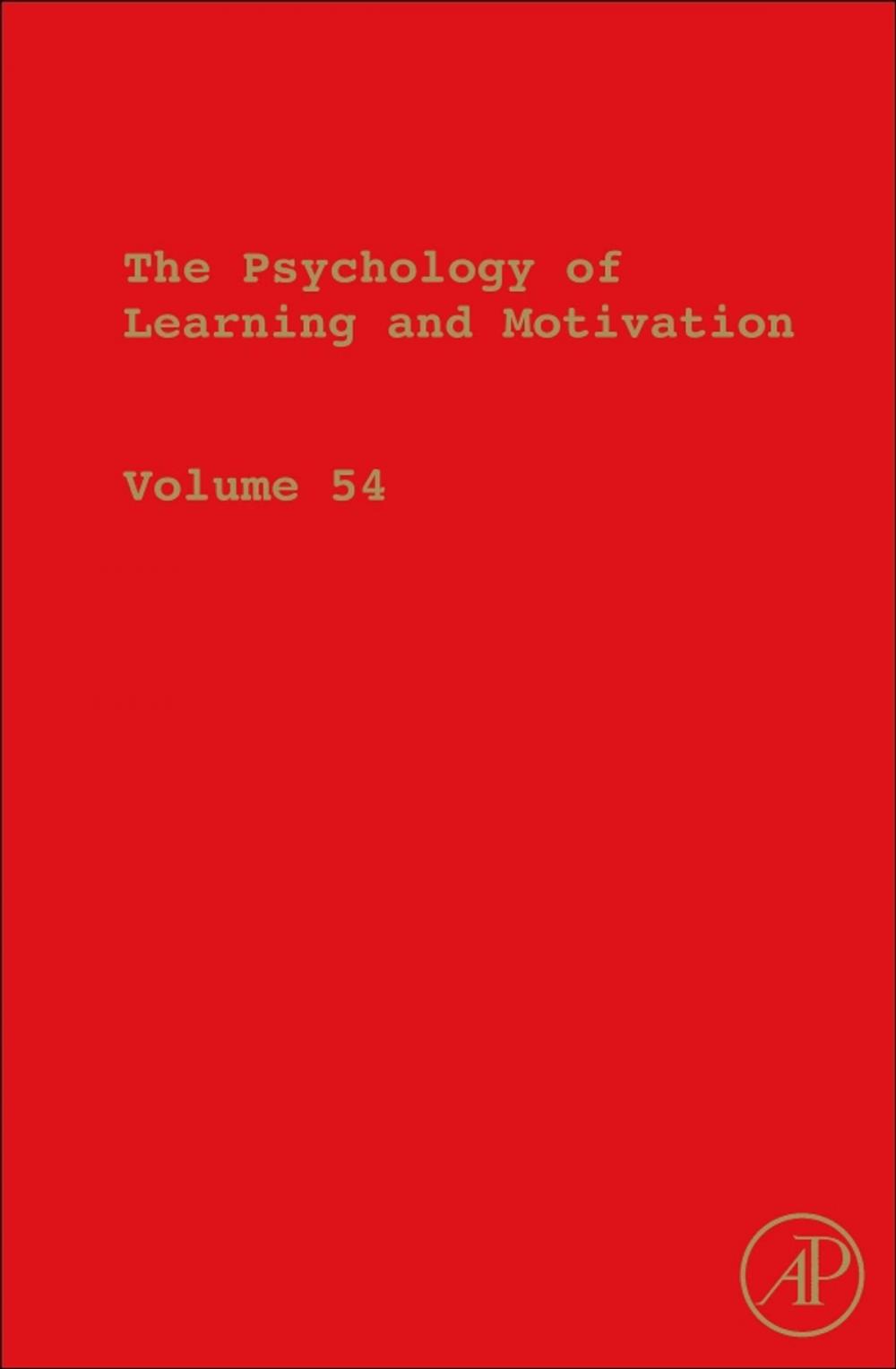 Big bigCover of The Psychology of Learning and Motivation