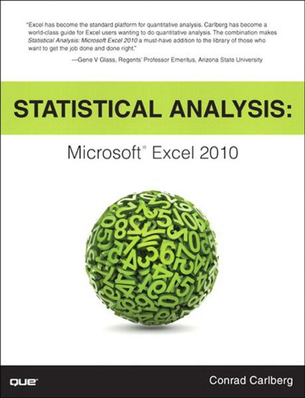 Big bigCover of Statistical Analysis: Microsoft Excel 2010