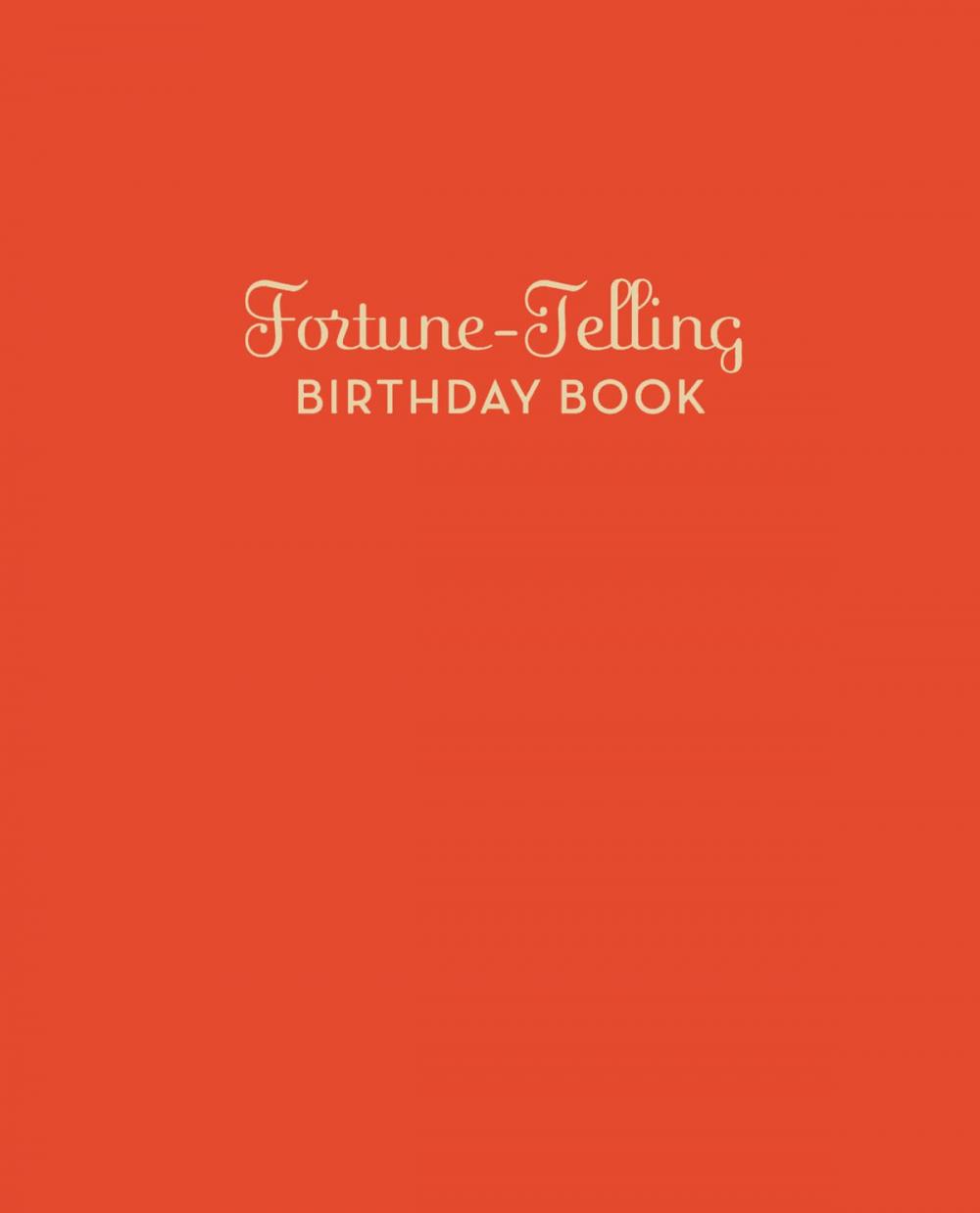 Big bigCover of Fortune-Telling Birthday Book