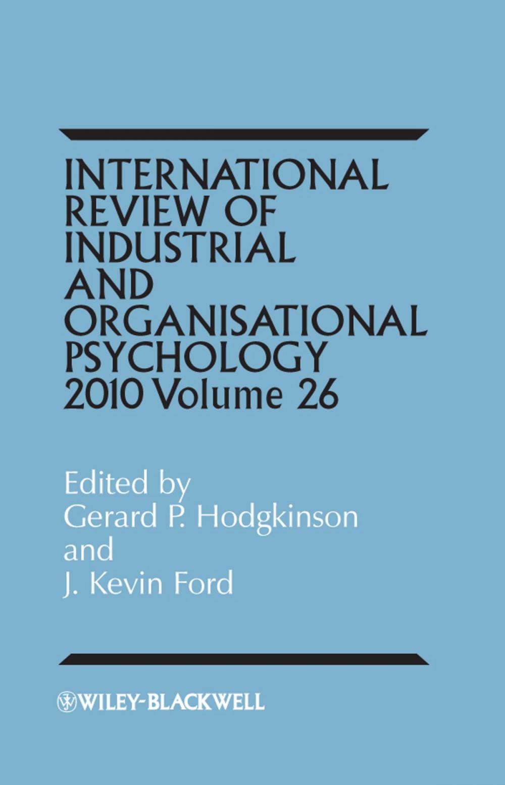 Big bigCover of International Review of Industrial and Organizational Psychology 2011