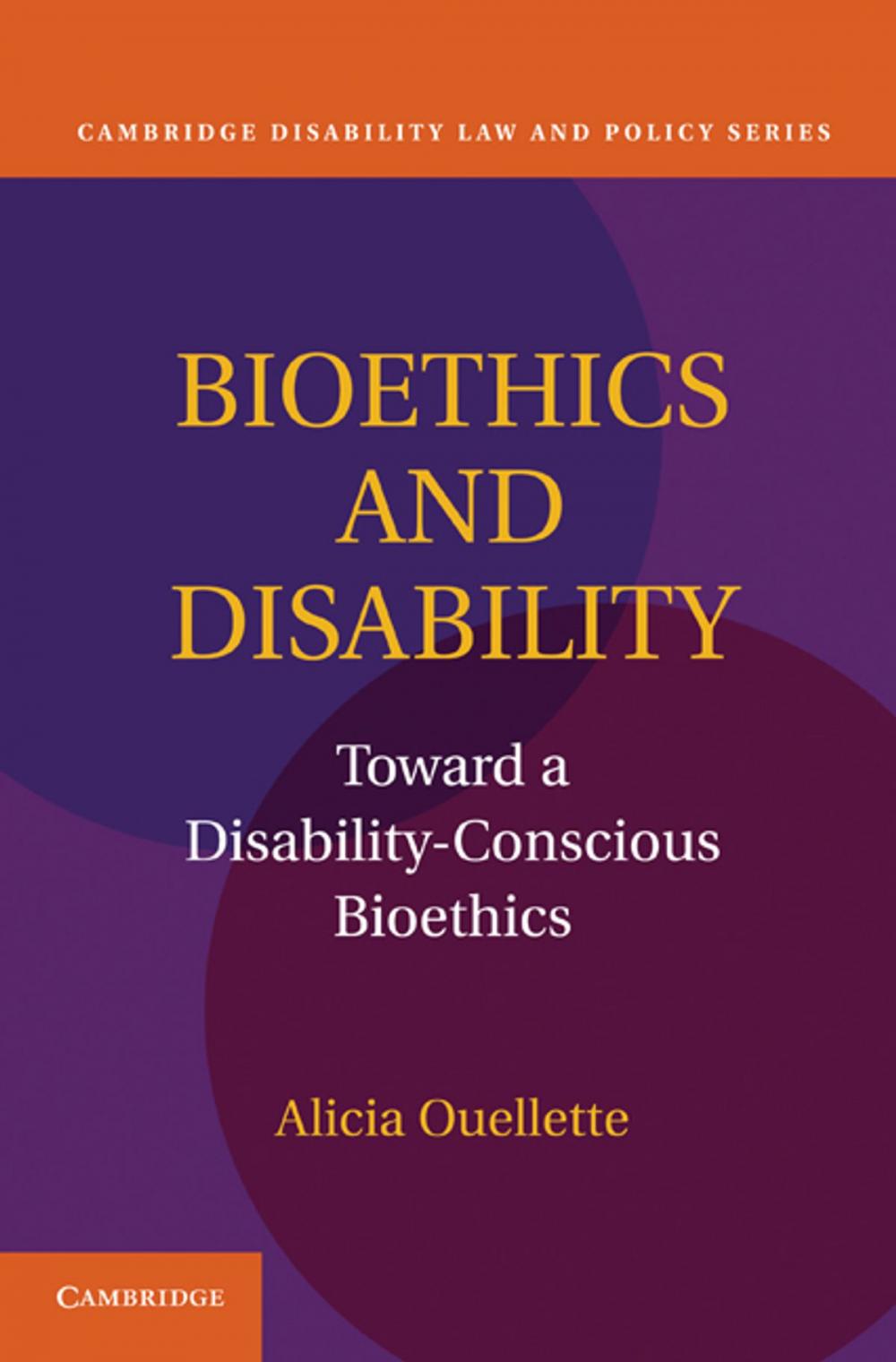 Big bigCover of Bioethics and Disability