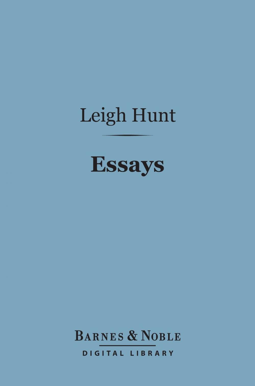 Big bigCover of Essays (Barnes & Noble Digital Library)