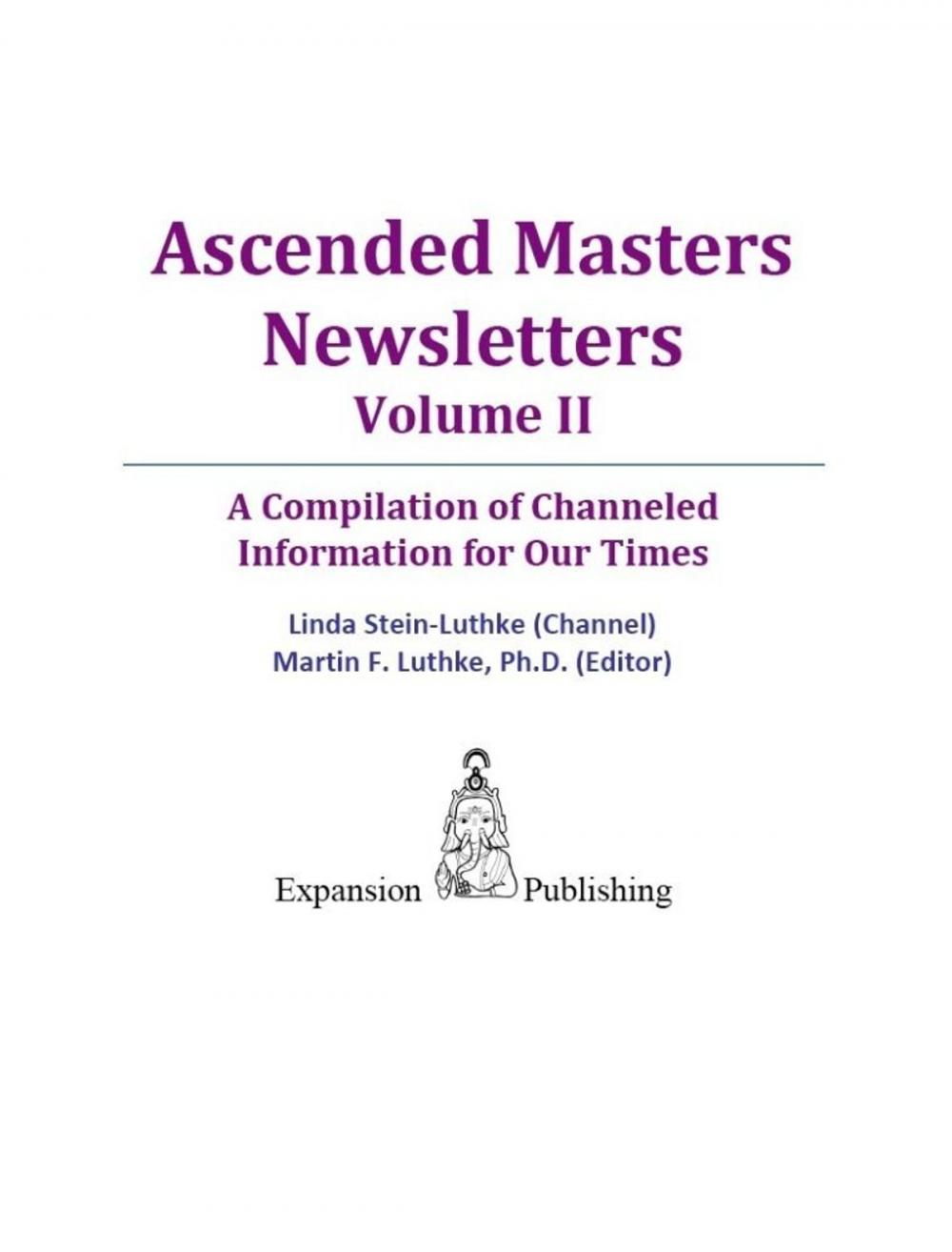 Big bigCover of Ascended Masters Newsletters Vol. II