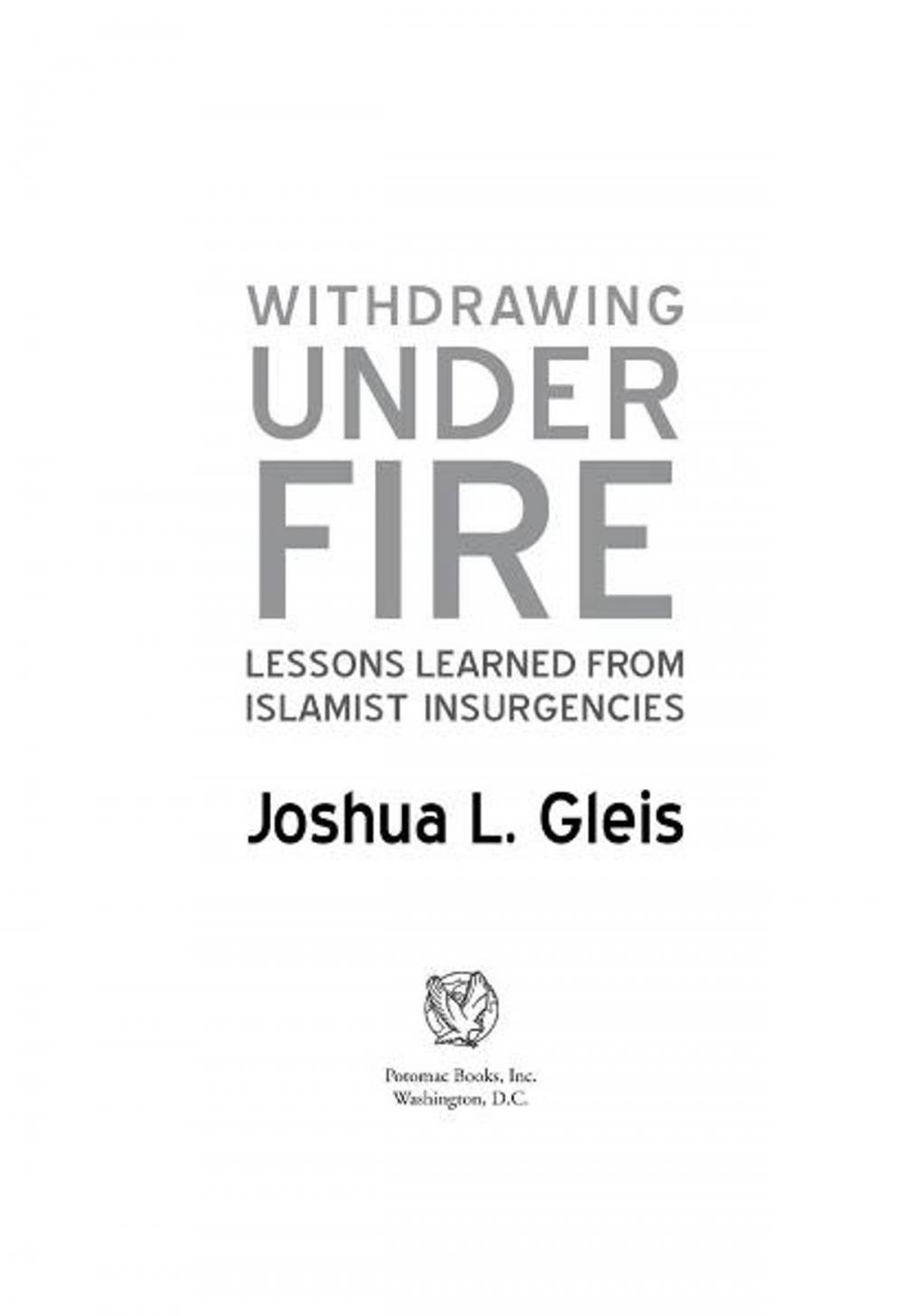 Big bigCover of Withdrawing Under Fire: Lessons Learned from Islamist Insurgencies