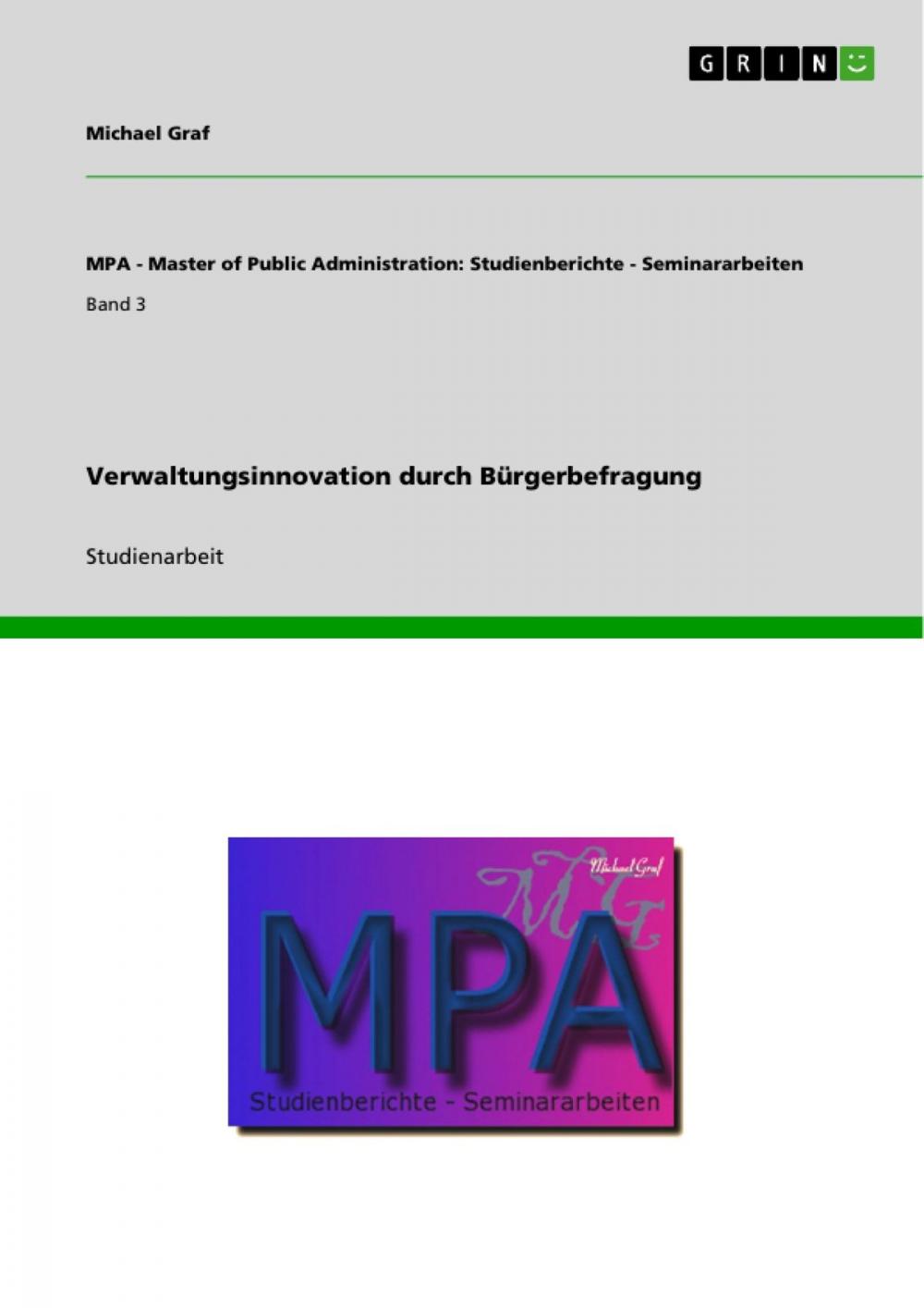 Big bigCover of Verwaltungsinnovation durch Bürgerbefragung