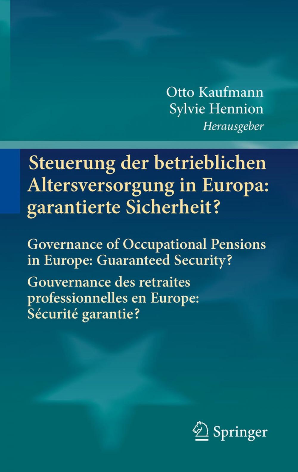 Big bigCover of Steuerung der betrieblichen Altersversorgung in Europa: garantierte Sicherheit?