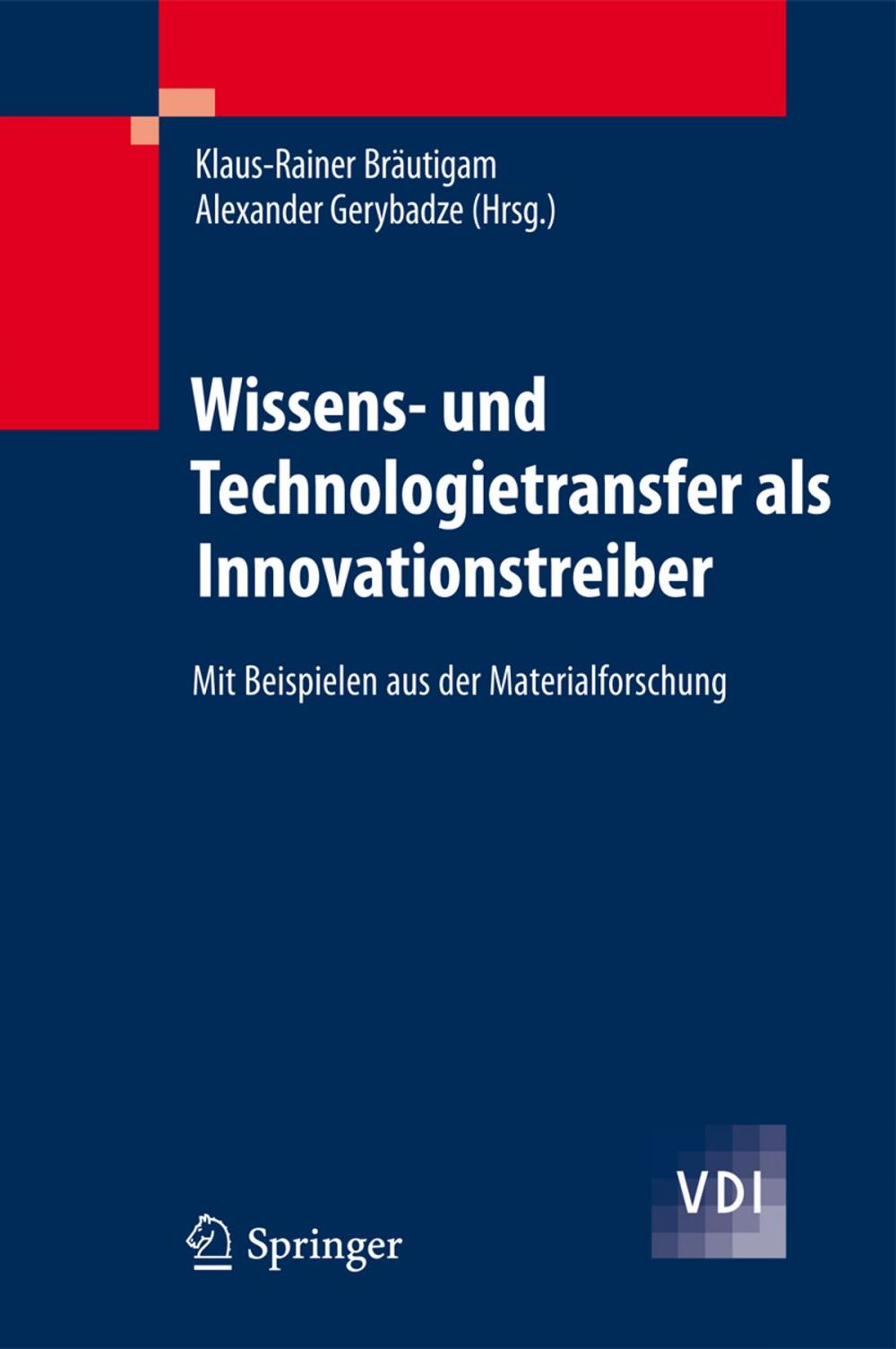 Big bigCover of Wissens- und Technologietransfer als Innovationstreiber