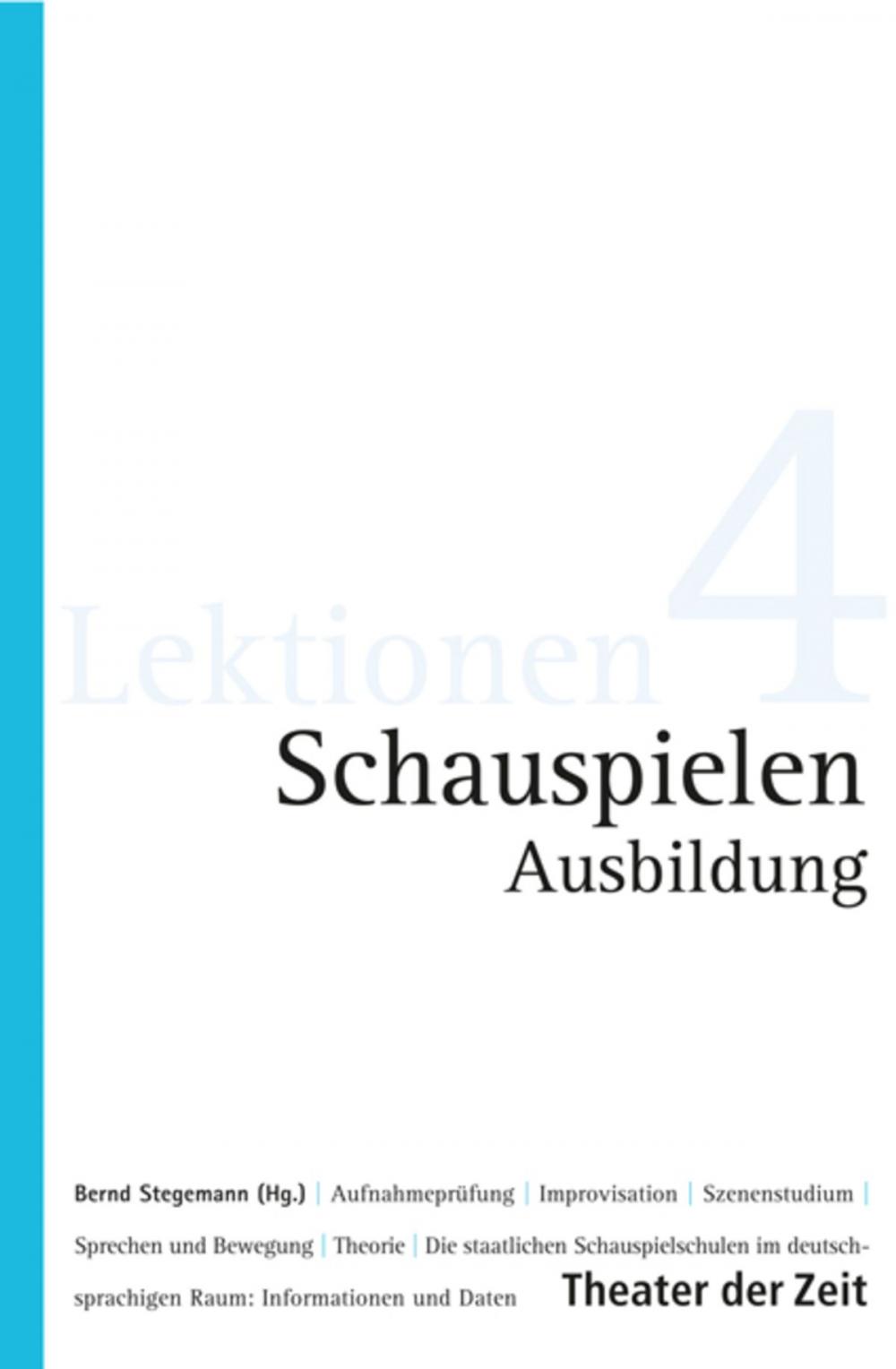 Big bigCover of Schauspielen - Ausbildung