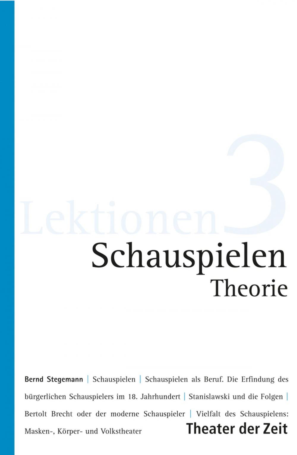 Big bigCover of Schauspielen - Theorie