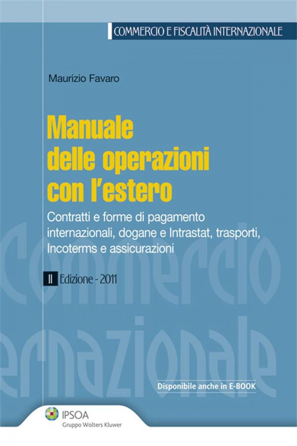 Big bigCover of Manuale delle operazioni con l'estero