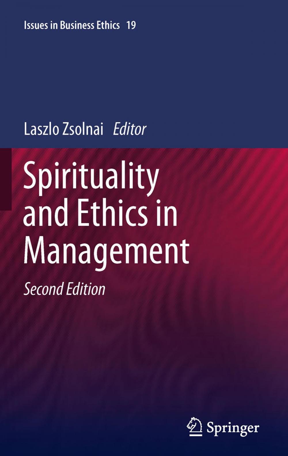 Big bigCover of Spirituality and Ethics in Management