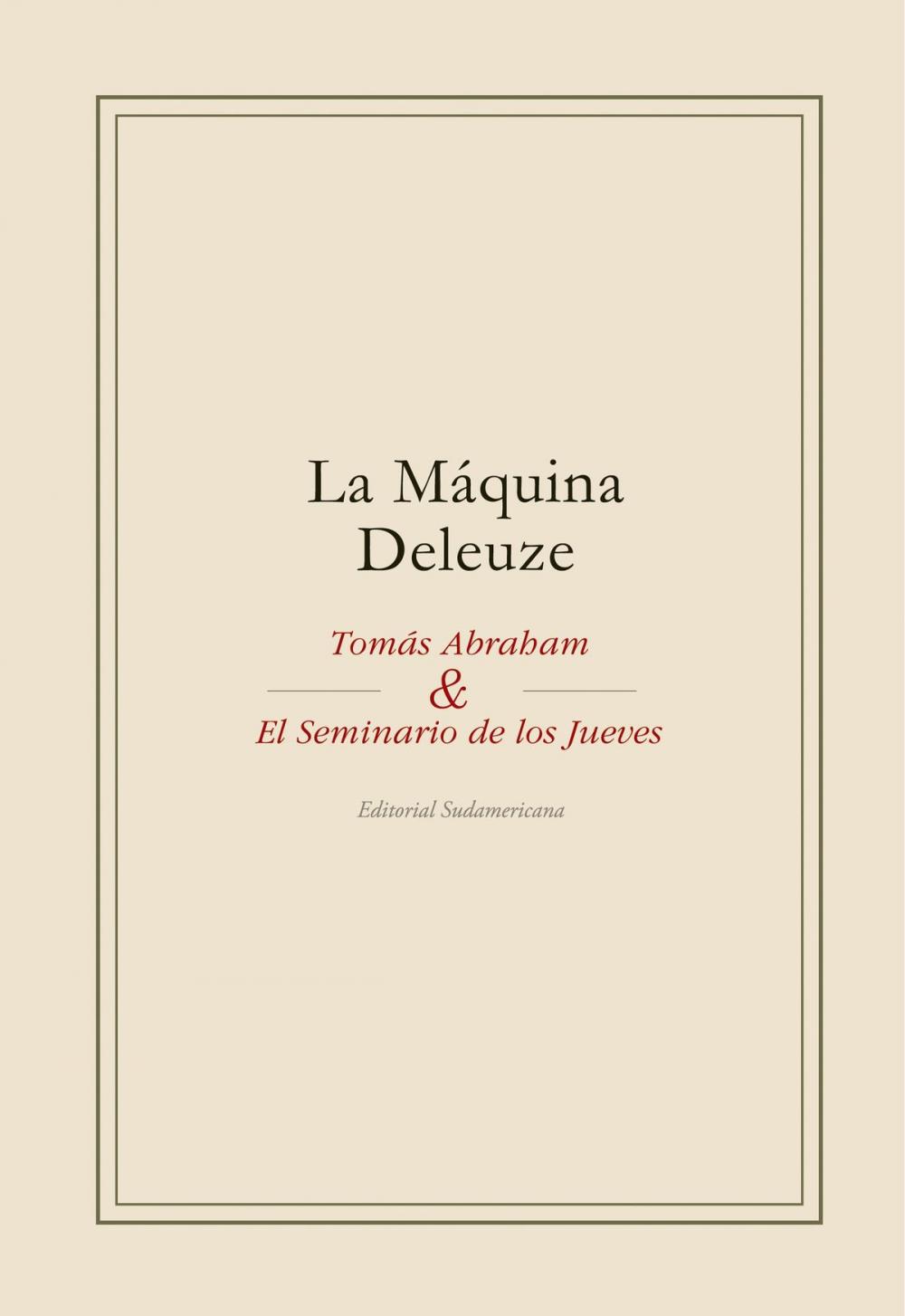 Big bigCover of La máquina Deleuze