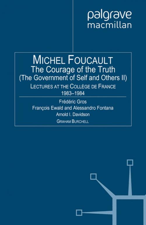 Cover of the book The Courage of Truth by M. Foucault, Palgrave Macmillan UK