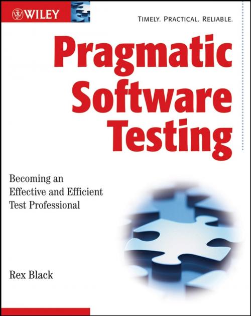 Cover of the book Pragmatic Software Testing by Rex Black, Wiley