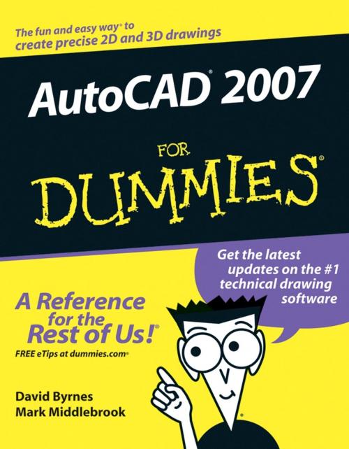 Cover of the book AutoCAD 2007 For Dummies by David Byrnes, Mark Middlebrook, Wiley