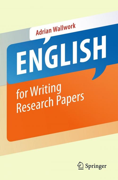 Cover of the book English for Writing Research Papers by Adrian Wallwork, Springer US
