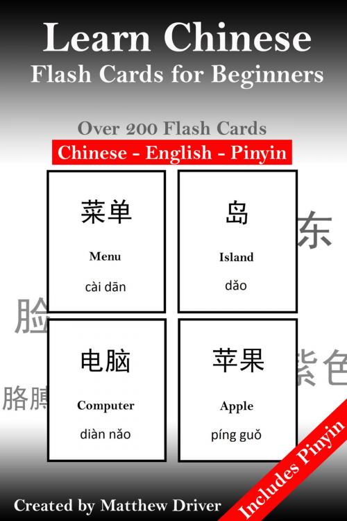 Cover of the book Learn Chinese: Flash Cards for Beginners by Matthew Driver, Matthew Driver