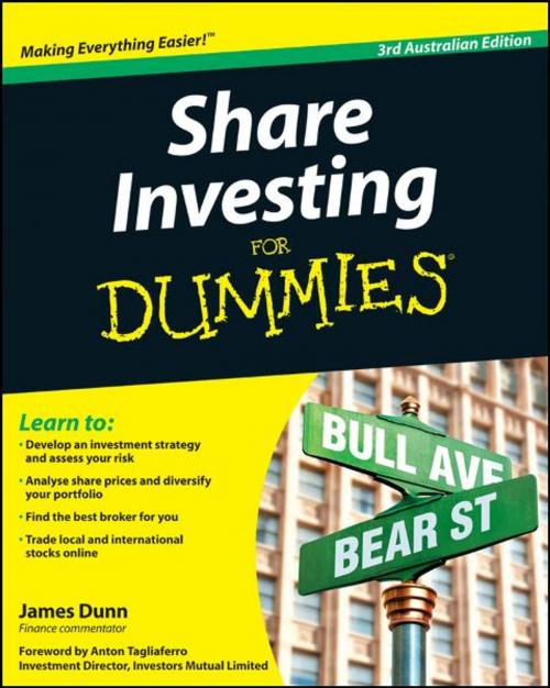 Cover of the book Share Investing For Dummies by James Dunn, Wiley