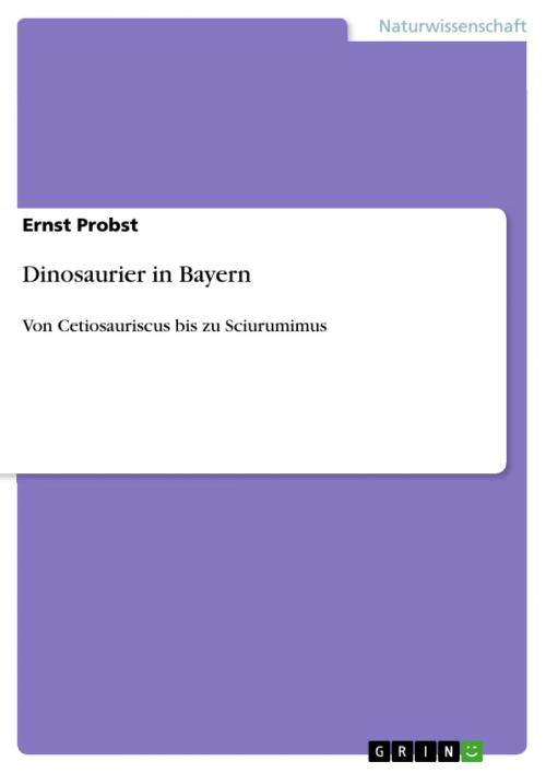 Cover of the book Dinosaurier in Bayern by Ernst Probst, GRIN Verlag