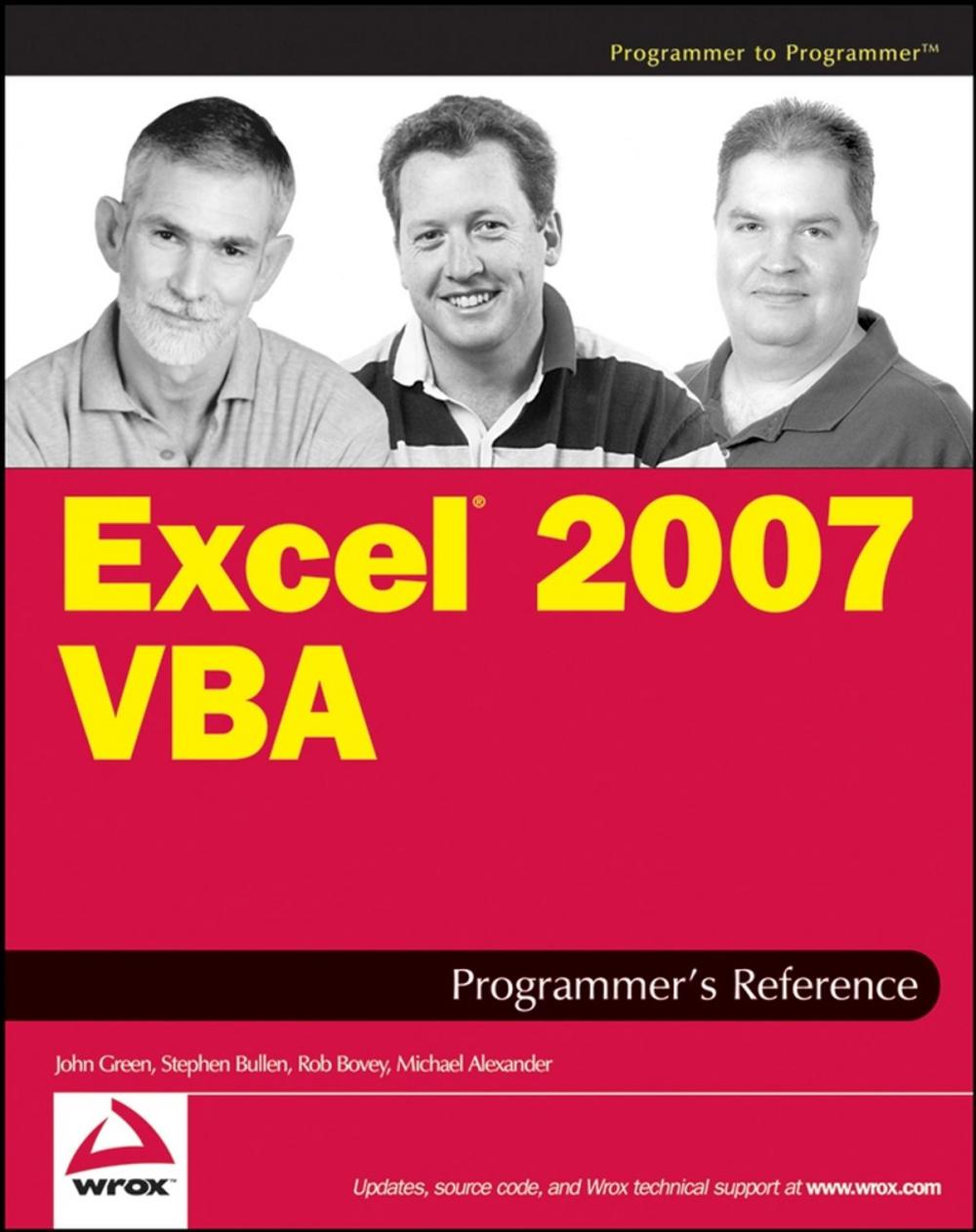 Big bigCover of Excel 2007 VBA Programmer's Reference